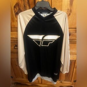 Fly Racing Black and Tan Motocross Jersey